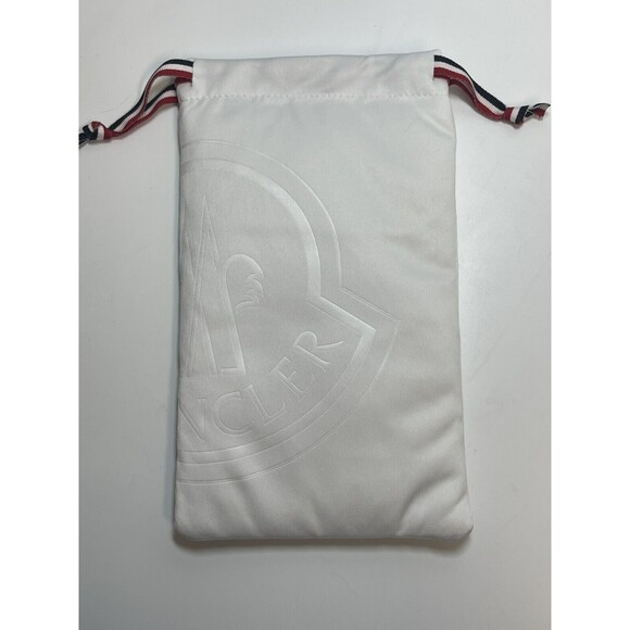 Moncler Sunglasses Eyeglasses Drawstring Protective Pouch W/Cleaning Cloth New - Picture 3 of 6